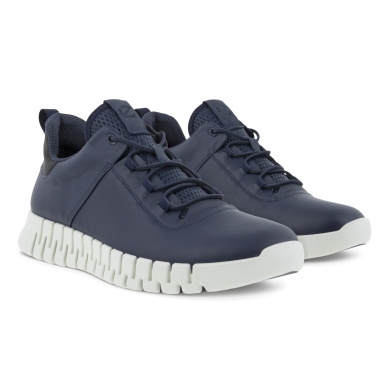 ECCO Sneaker Gruuv Lea (made of nubuck leather) navy blue Men